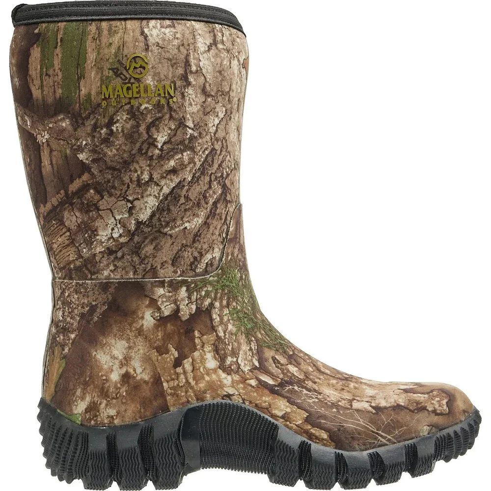 Magellan Outdoors Field Boot III Boys Real Tree Camo Waterproof Hunting NIN1455